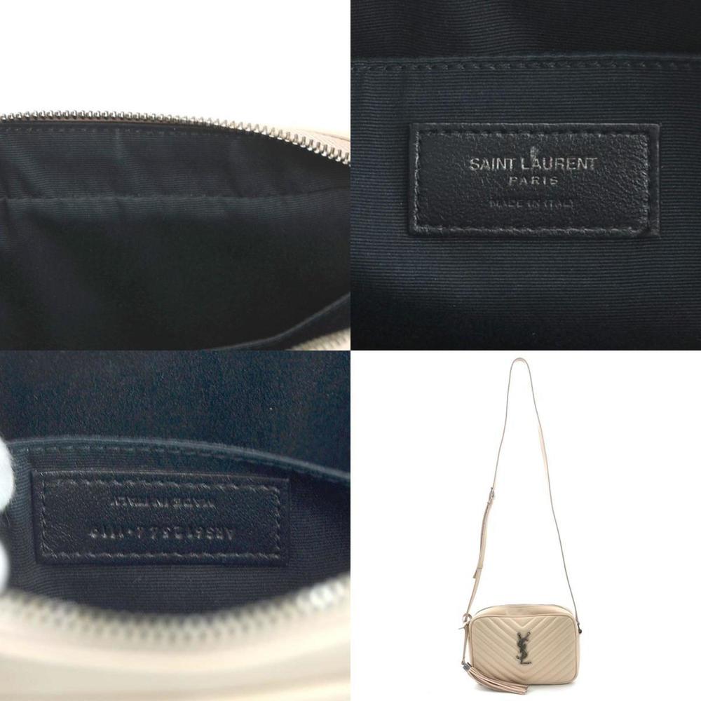 Saint Laurent Lou Beige Leather shoulder - Picture 5 of 5
